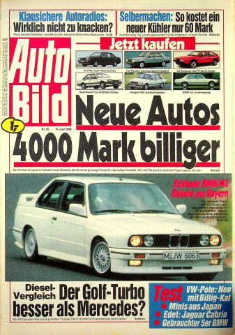 Deckblatt Auto Bild (25/1986)